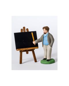 Painted santon the school teacher