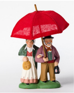 Couple with umbrella