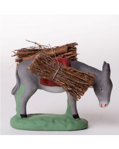 Santon de Provence Donkey carrying firewood