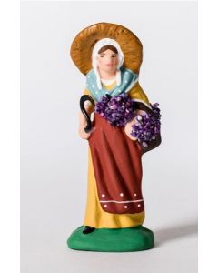 Santon de Provence Woman carrying lavender