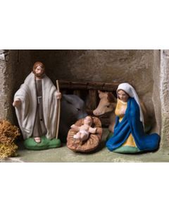 Painted santons- Nativity scenery