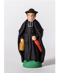 Santon de Provence Priest with umbrella