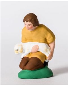 Santon de Provence - Kneeling shepherd