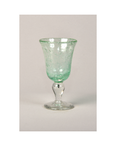 Biot Glassware stemmed Green duo color