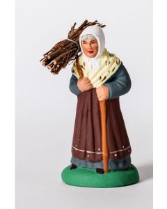 Santons de Provence Woman firewood