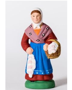 Santon de Provence Woman with garlic
