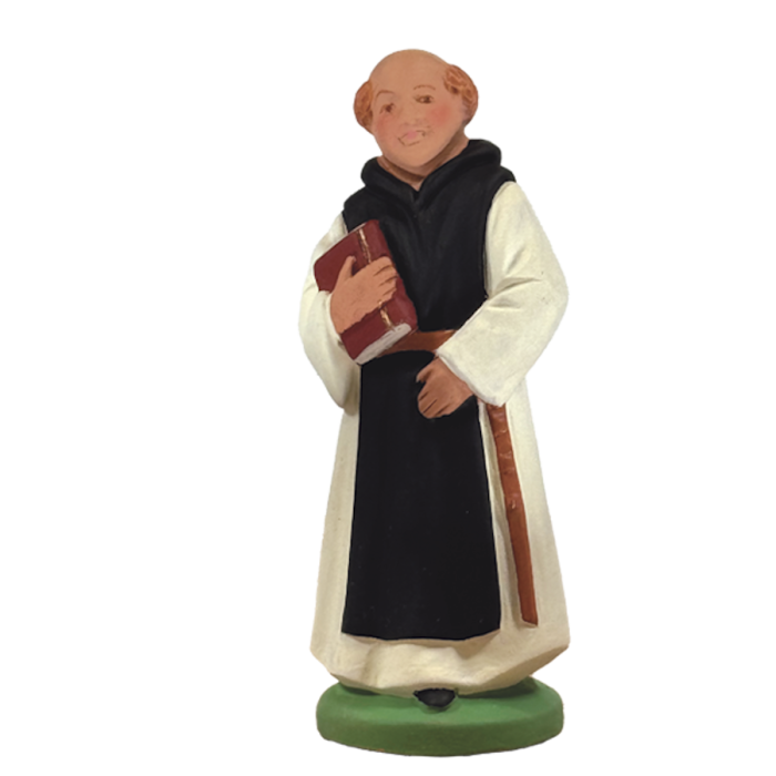Painted santon Cistercian monk