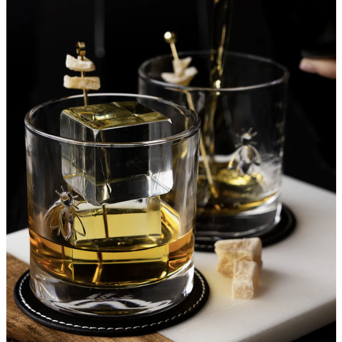 Bees whiskey tumbler