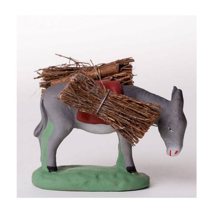 Santon de Provence Donkey carrying firewood