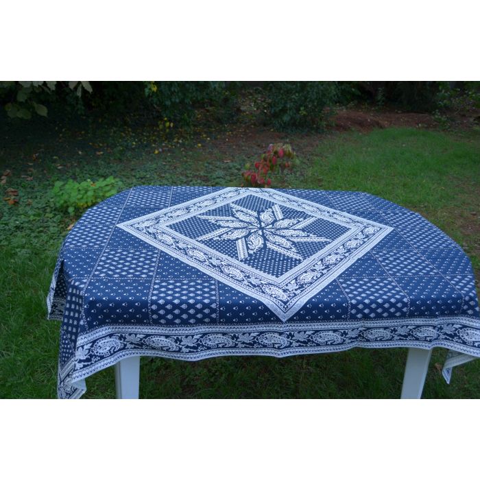 Les Olivades Tablecloth Estello Blue and White