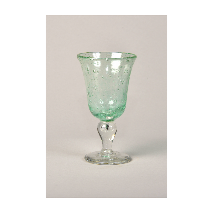 Biot Glassware stemmed Green duo color
