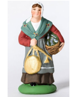 Painted santon - The fishmonger (woman)