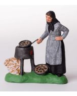 Santons de Provence Corsican lady cooking walnuts